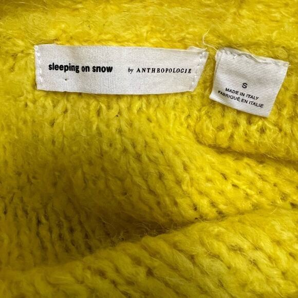 SLEEPING ON SNOW ANTHROPOLOGIE‎ YELLOW SWEATER SIZE S - Picture 2 of 8